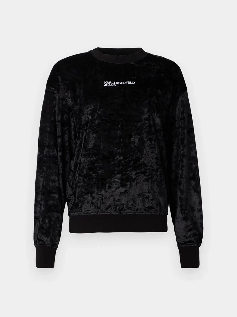 POLERON VELVET EFECTO CRUSHED CON LOGO - 4