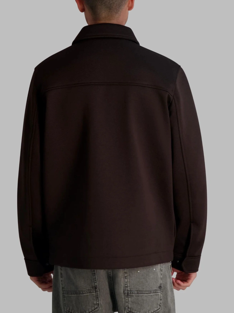 CHAQUETA TIPO SOBRECAMISA EN SARGA CON CREMALLERA OCULTA - 3