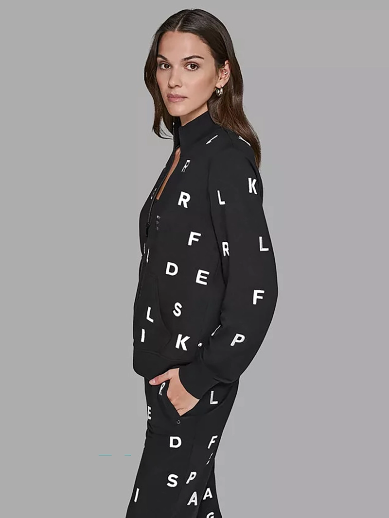 CHAQUETA DEPORTIVA CON LOGO DISPERSO INTEGRAL - 3