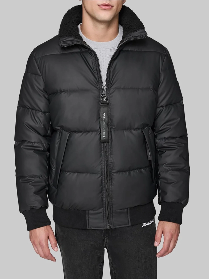 CHAQUETA BOMBER ACOLCHADA CON CUELLO ALZADO - 1
