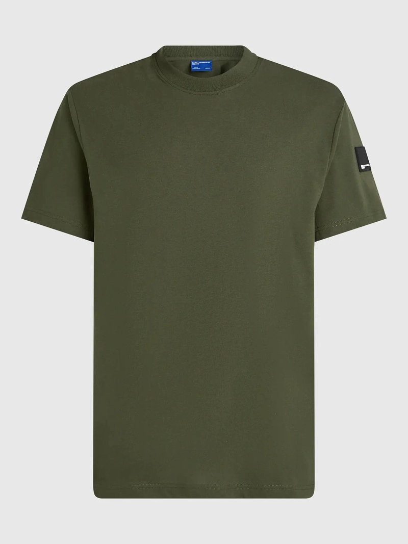 POLERA DE CORTE REGULAR CON PARCHE DE GOMA - 5