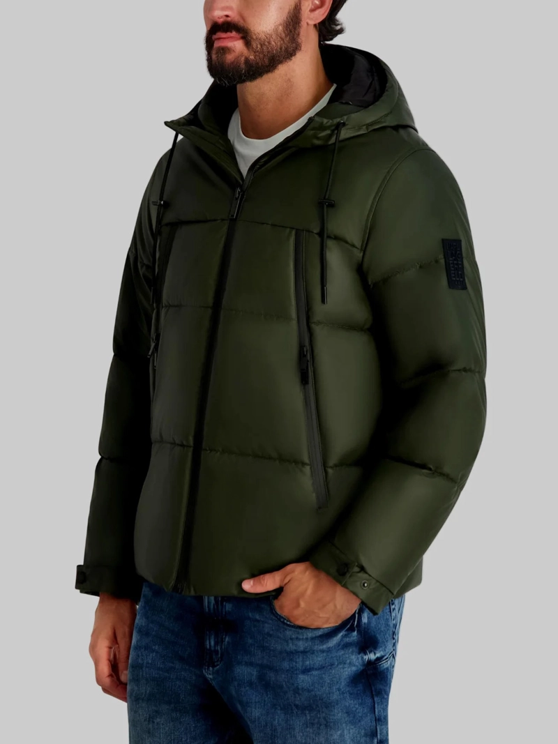 CHAQUETA PUFFER CON GORRO Y BOLSILLOS GRANDES - 4