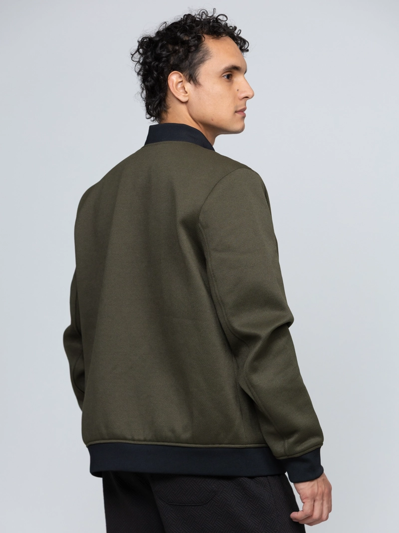 CHAQUETA VARSITY CON DETALLES DE CREMALLERA - 4