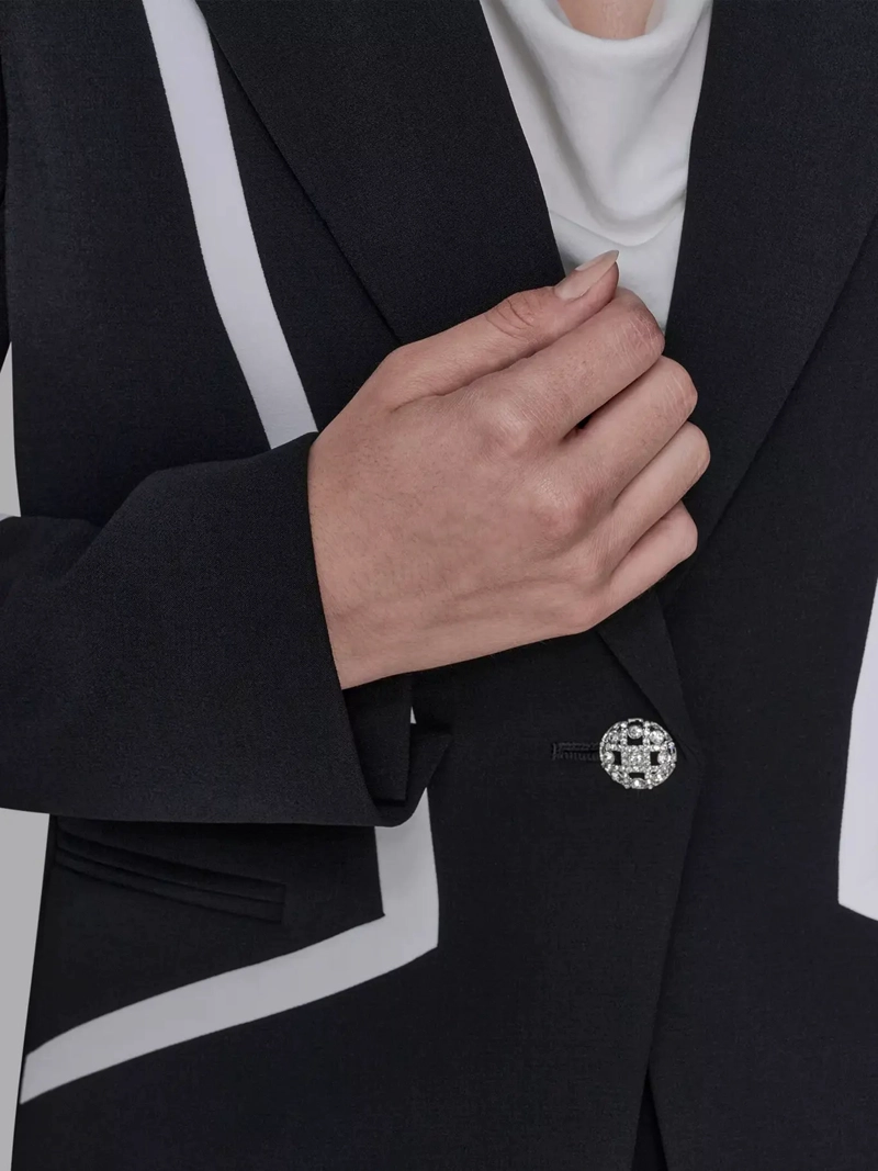 BLAZER CON DETALLE DE LINEAS EN CONTRASTE - LUXE - 5