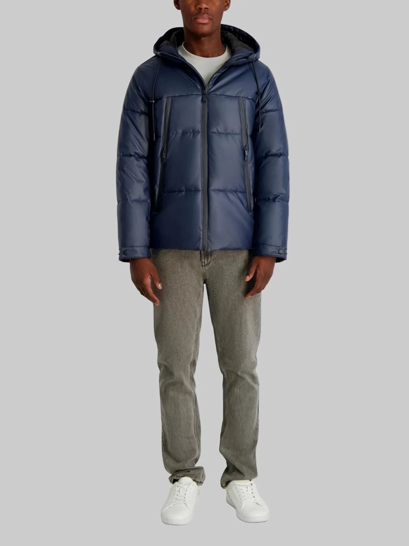 CHAQUETA PUFFER CON GORRO Y BOLSILLOS GRANDES - 2