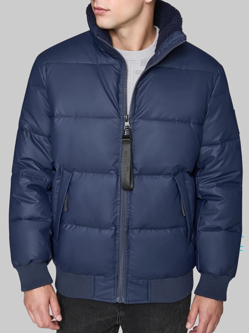 CHAQUETA BOMBER ACOLCHADA CON CUELLO ALZADO - 1