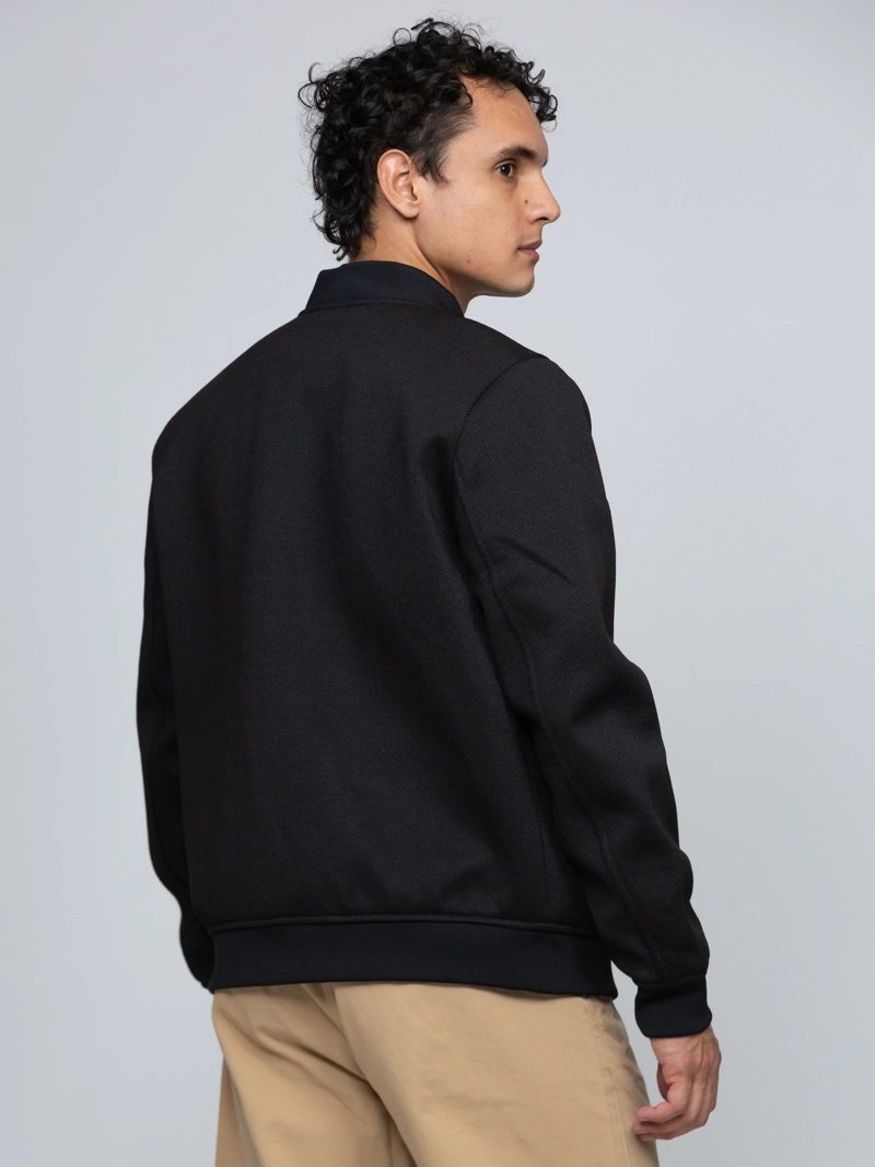 CHAQUETA VARSITY CON DETALLES DE CREMALLERA - 4