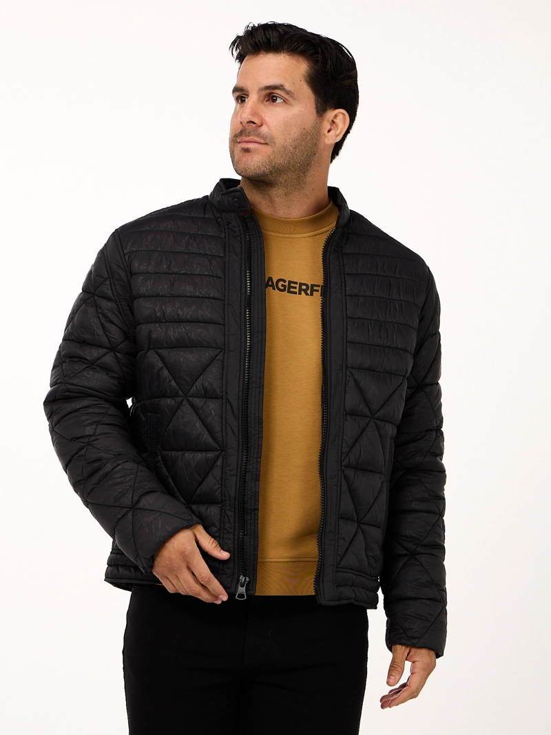 CHAQUETA ACOLCHADA EFECTO CIRE - 1