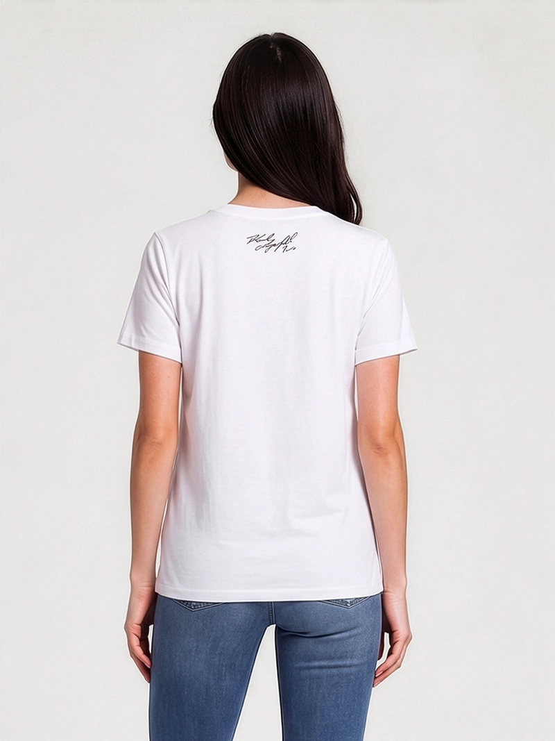 POLERA CON GRAFICO DE FIRMA DE KARL - 4