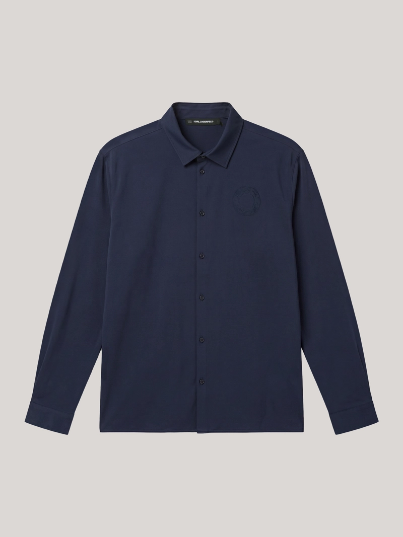 CAMISA DE MANGA LARGA CON BORDADO LUNA - 5