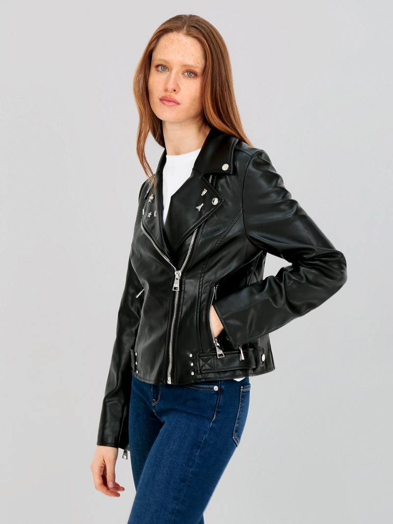 CHAQUETA CON APLIQUES METALICOS - 1