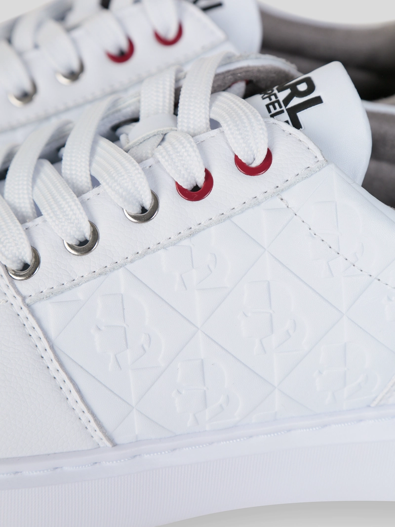 ZAPATILLAS DE CUERO CON LOGO LATERAL GRABADO - 8