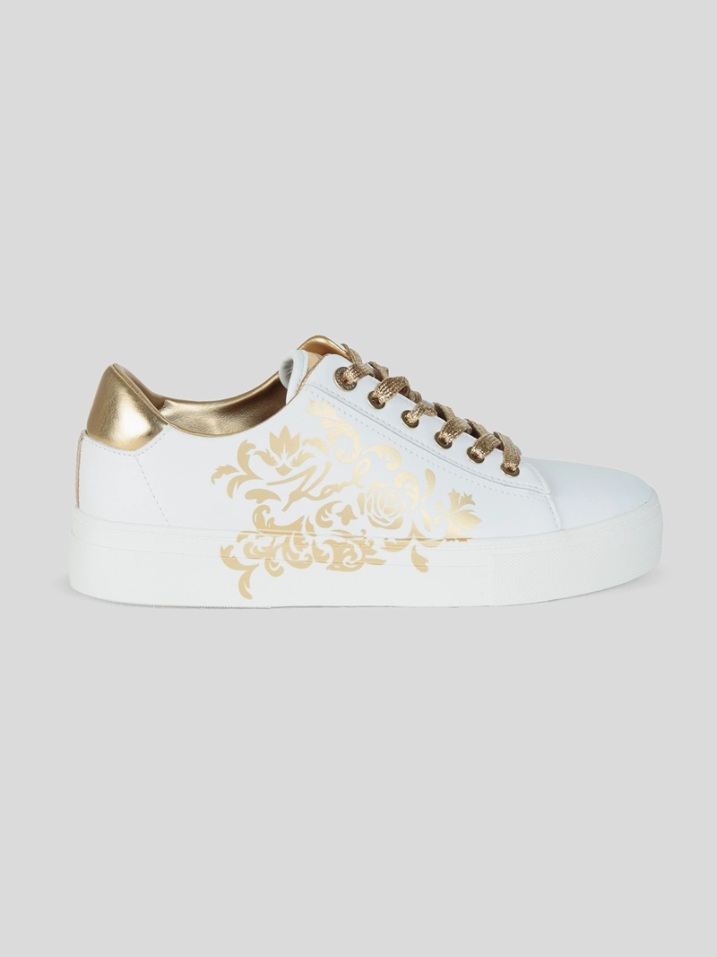 ZAPATILLAS BLANCAS CON BORDADO ROCOCO - 6