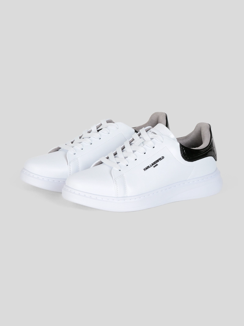 ZAPATILLAS DE CUERO CON EFECTO CROCO DE CORTE BAJO - 1