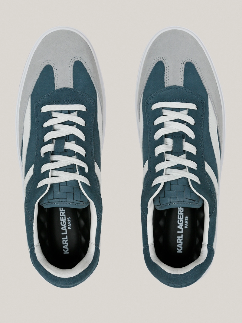 ZAPATILLAS DE CUERO CON DETALLE DE GAMUZA - 3