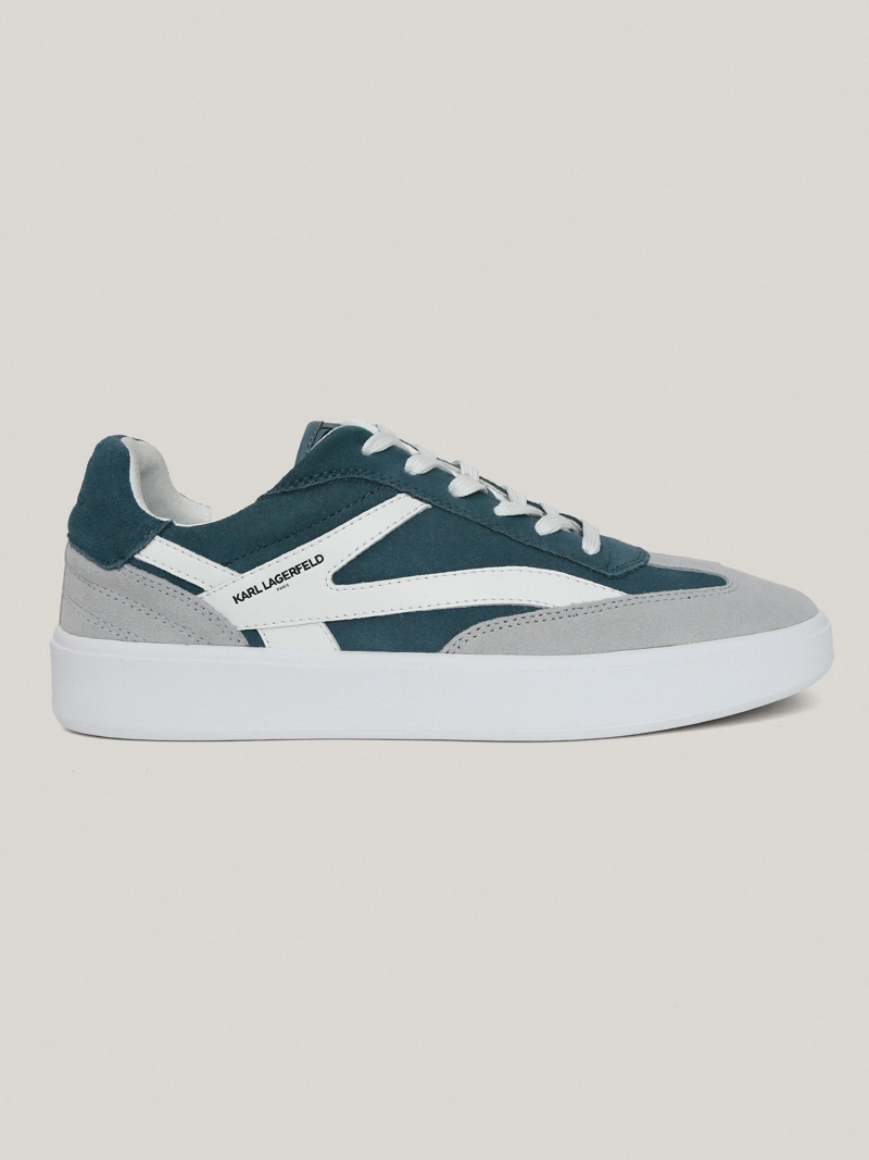 ZAPATILLAS DE CUERO CON DETALLE DE GAMUZA - 5
