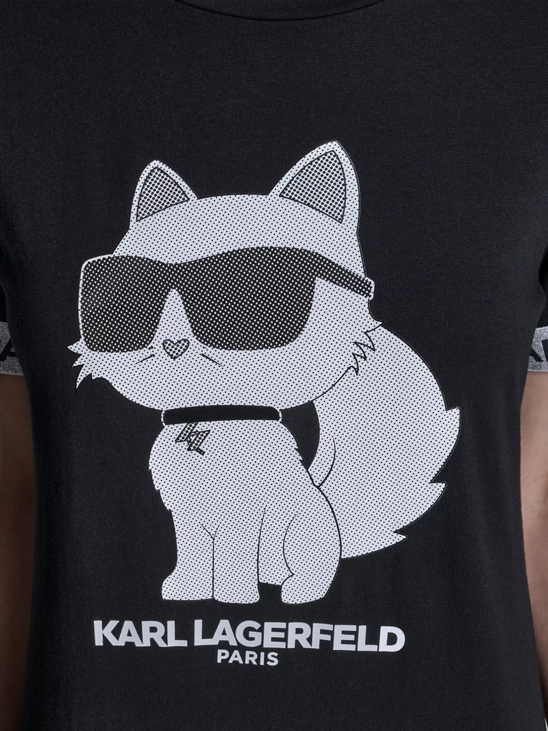 POLERA CON ESTAMPADO DE CHOUPETTE Y LOGO EN LAS MANGAS - 5