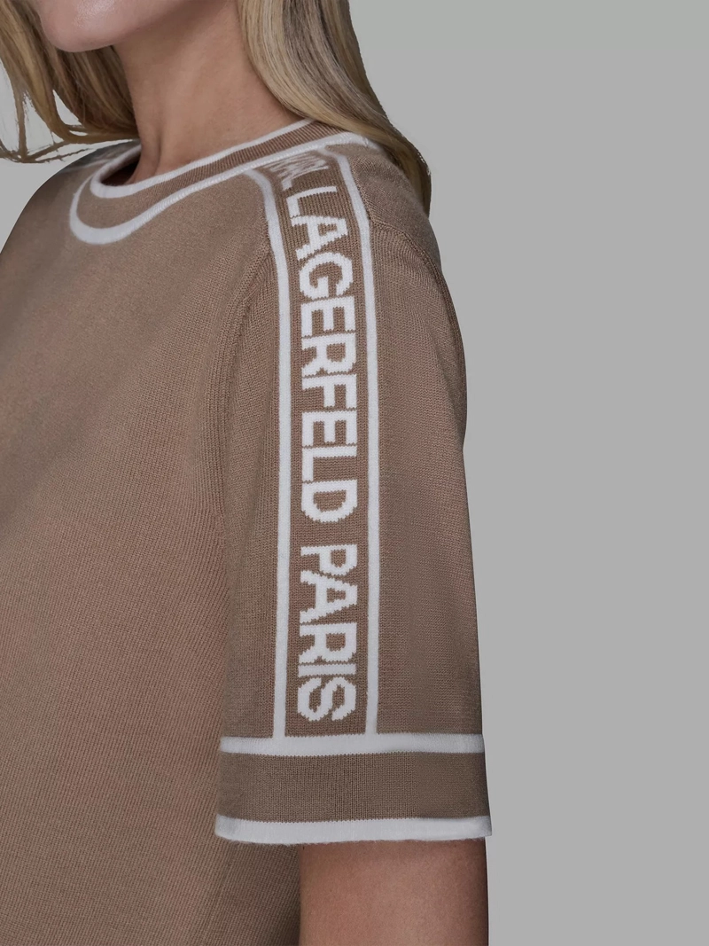 SWEATER DE CUELLO REDONDO CON CINTA DE LOGO - 6