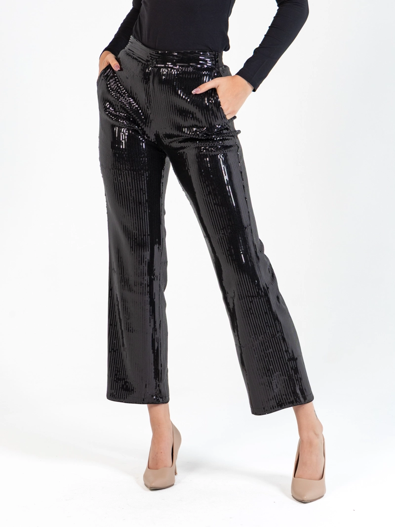 PANTALON RECTO CON LENTEJUELAS - 2