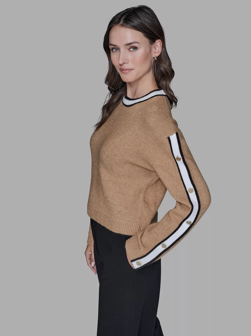 SWEATER CON BOTONES EN LAS MANGAS - 3