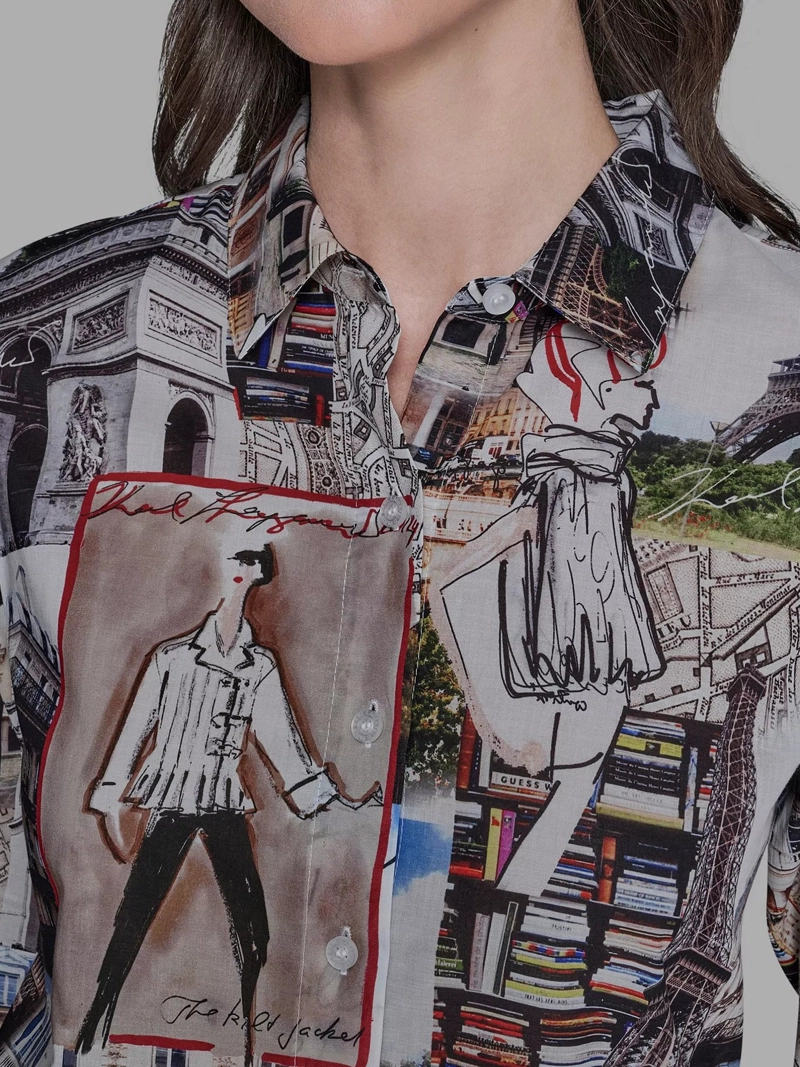 CAMISA DE MANGA LARGA CON ESTAMPADO DE CIUDAD - 5