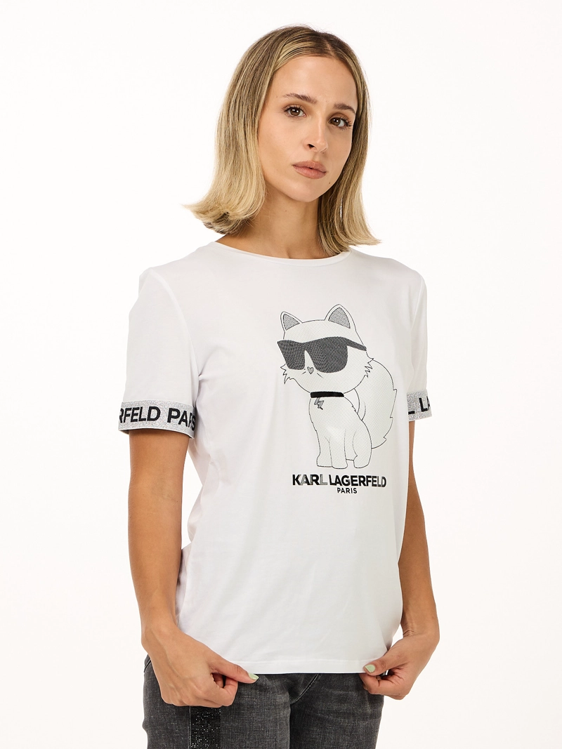 POLERA CON ESTAMPADO DE CHOUPETTE Y LOGO EN LAS MANGAS - 4