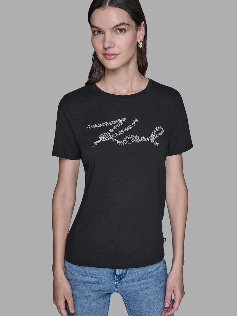 POLERA CON LOGO DE KARL - 1