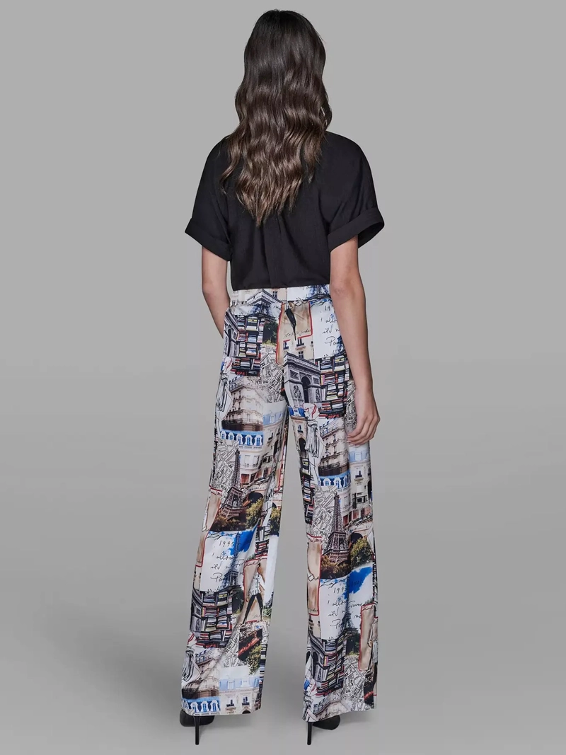 PANTALON SUAVE CON ESTAMPADO DE CIUDAD - 3