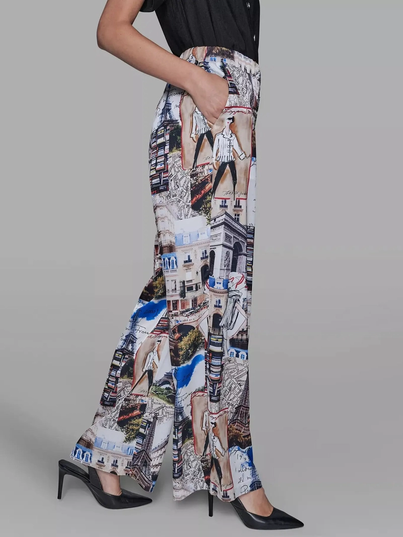 PANTALON SUAVE CON ESTAMPADO DE CIUDAD - 4