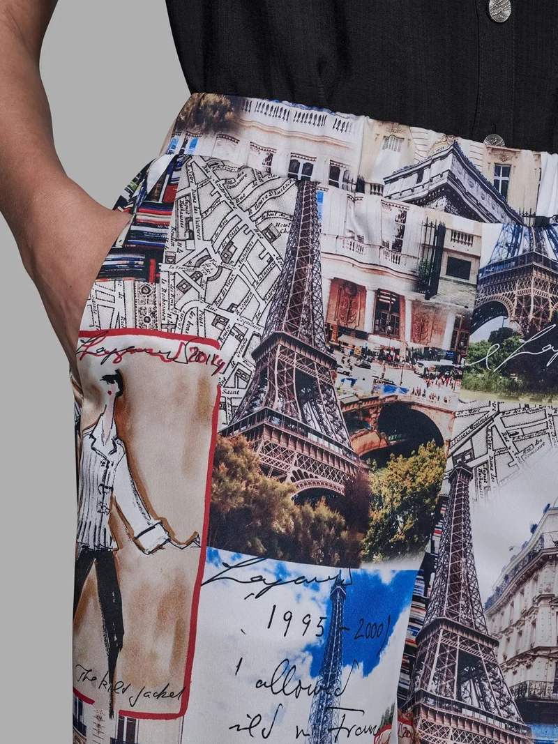 PANTALON SUAVE CON ESTAMPADO DE CIUDAD - 5
