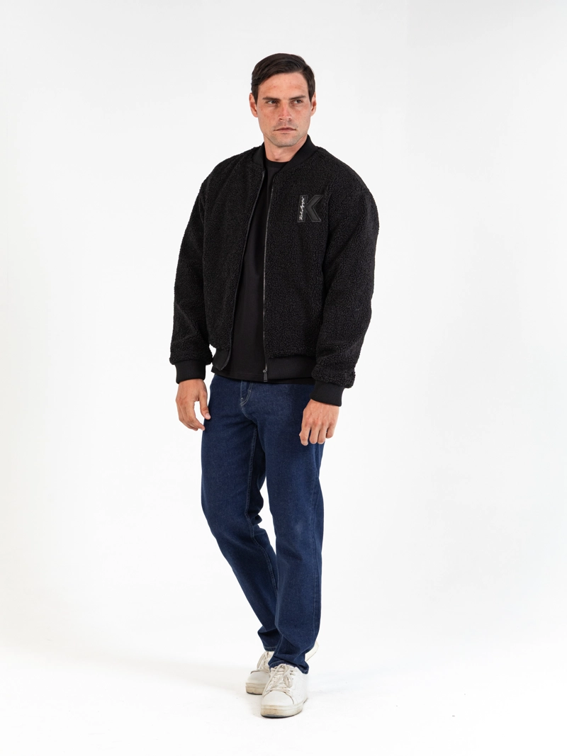 CHAQUETA BOMBER DE FELPA - 2