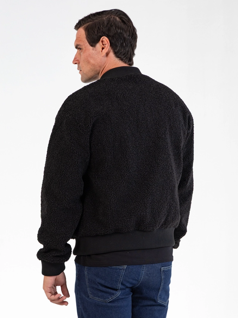 CHAQUETA BOMBER DE FELPA - 3