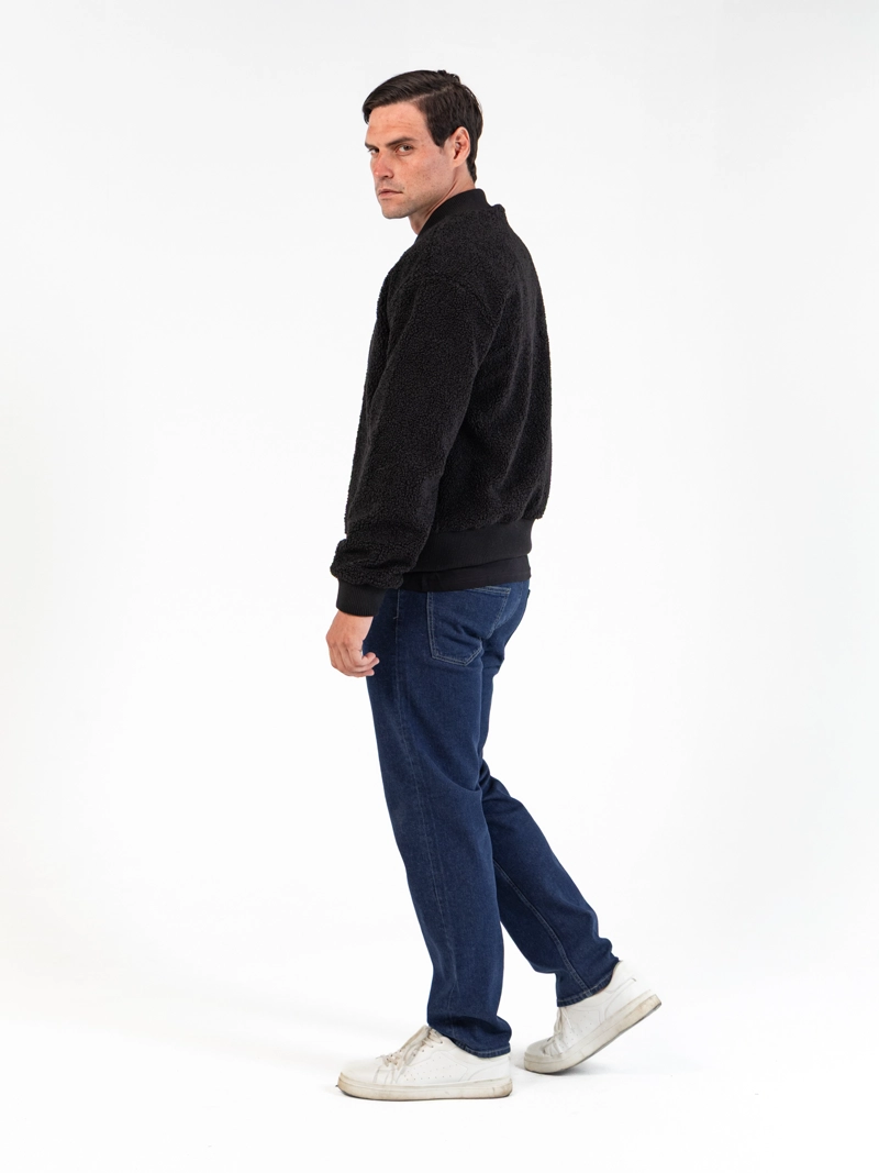 CHAQUETA BOMBER DE FELPA - 4
