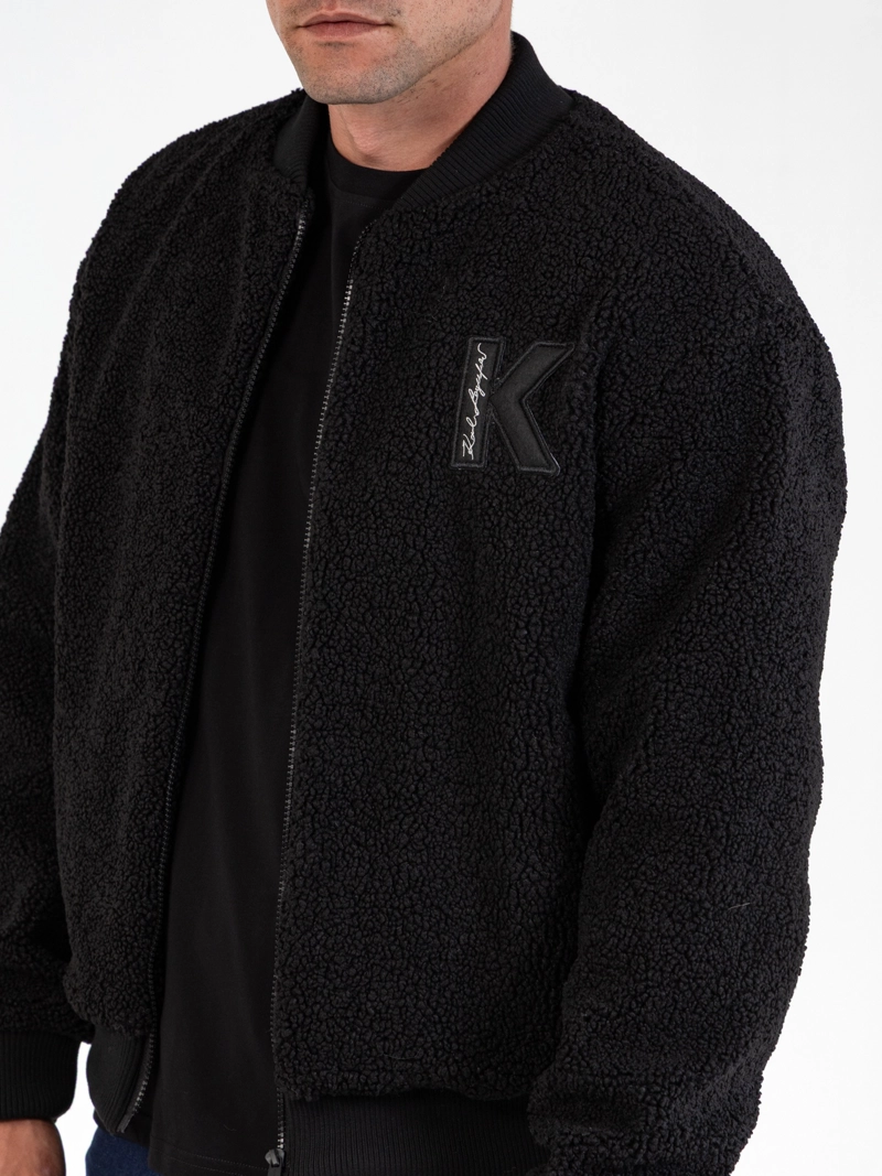 CHAQUETA BOMBER DE FELPA - 5