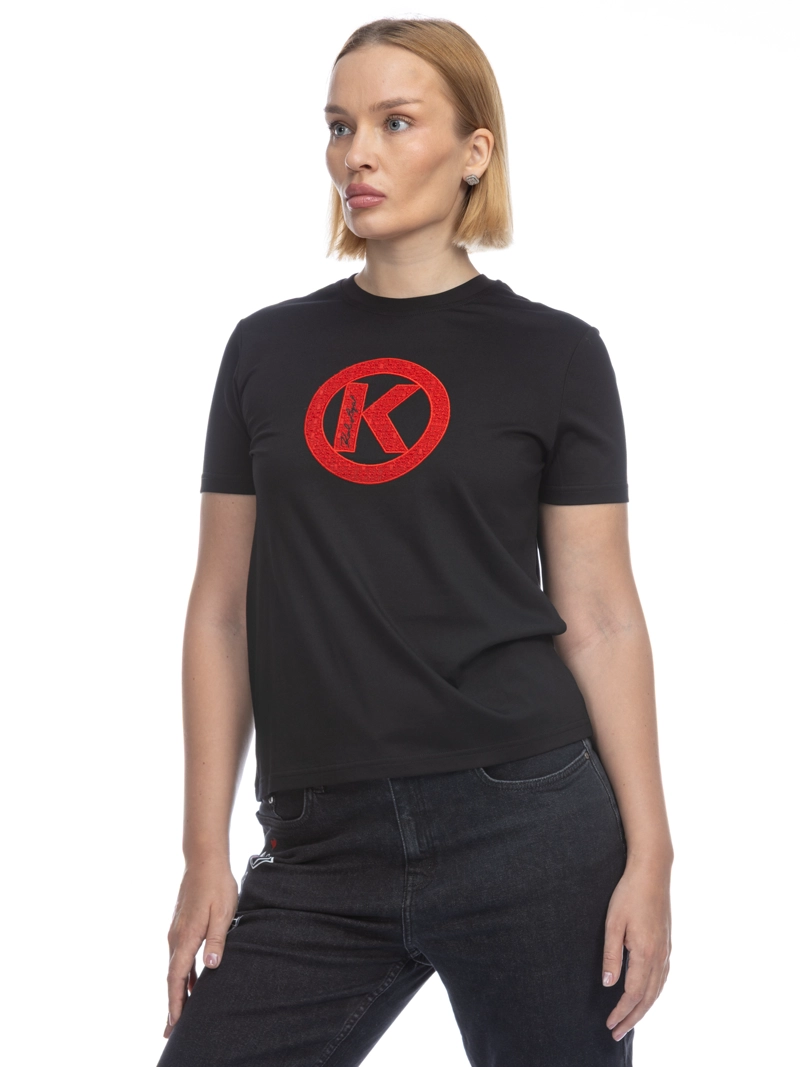 POLERA CON ESTAMPADO DE LOGO K - 1