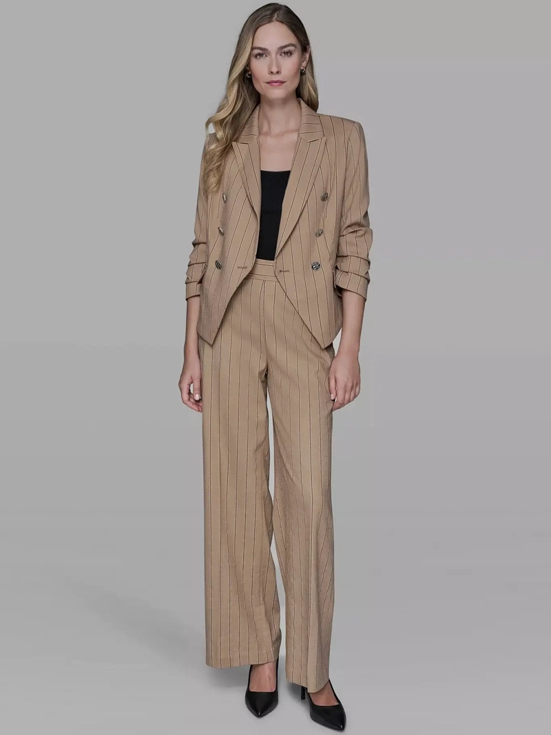 BLAZER A RAYAS CON MANGAS FRUNCIDAS - 2