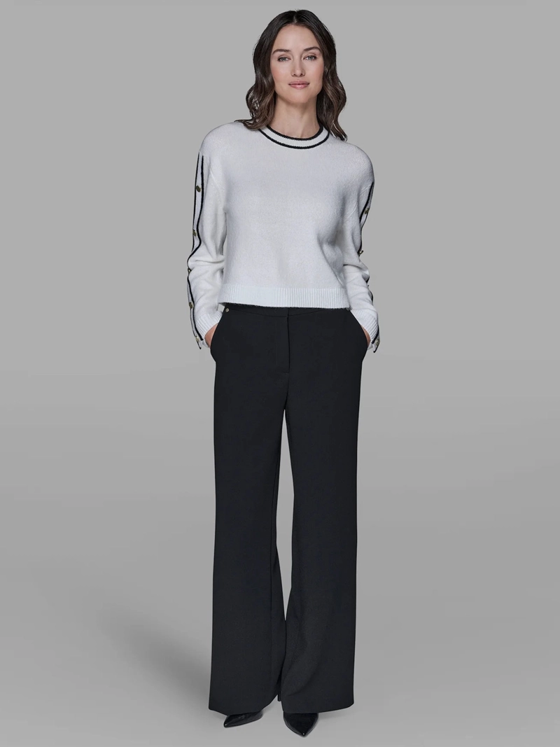 SWEATER CON BOTONES EN LAS MANGAS - 2