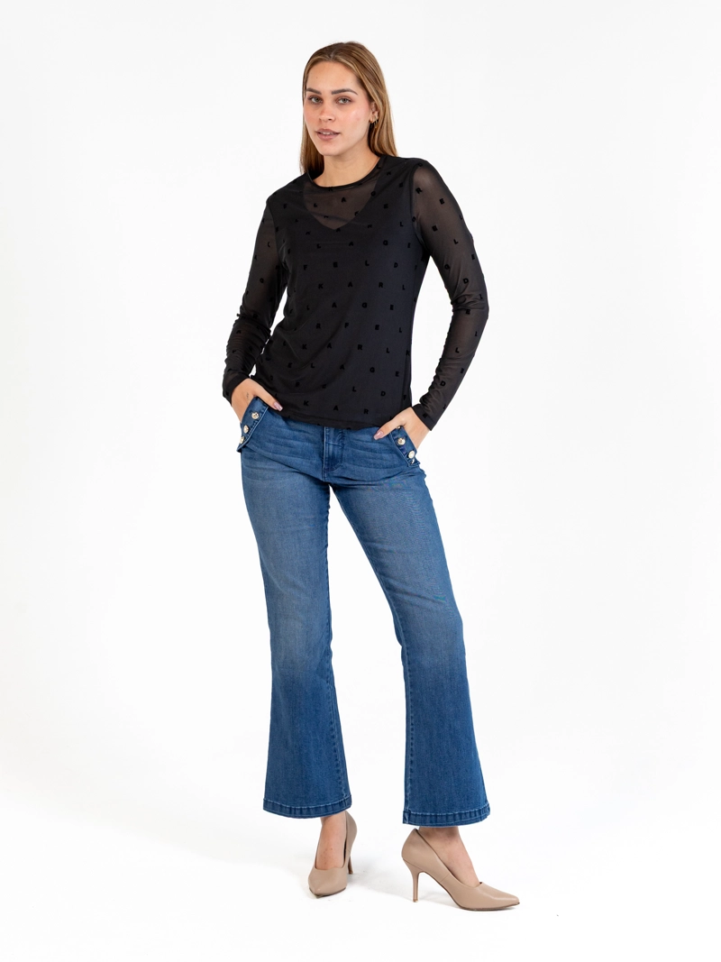 TOP DE MALLA CON ESTAMPADO - 2