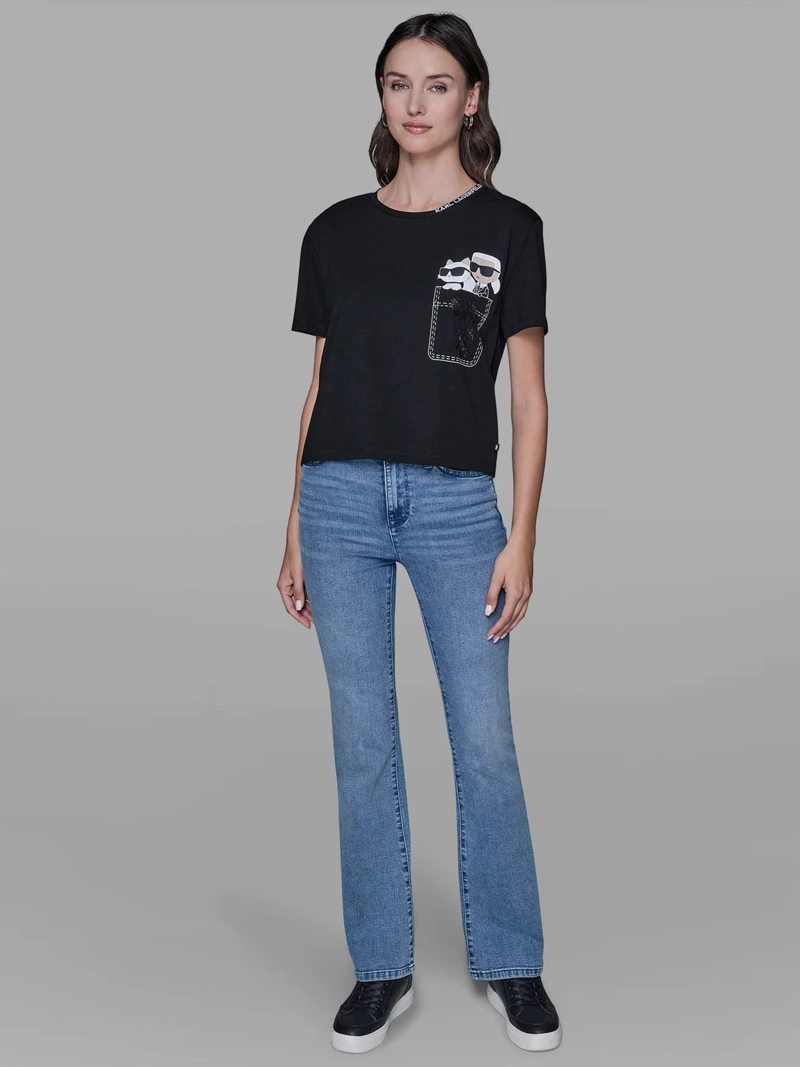 POLERA CON ESTAMPADO DE KARL & CHOUPETTE - 2