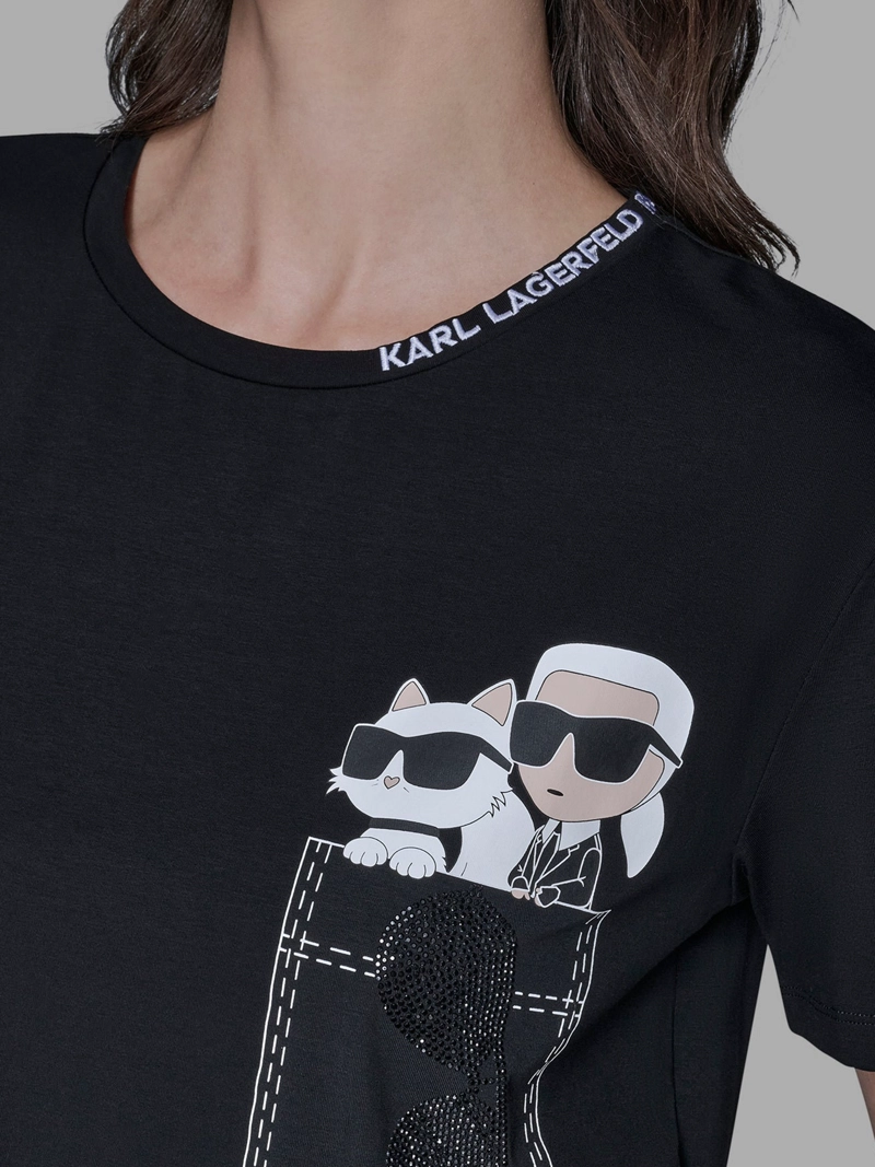 POLERA CON ESTAMPADO DE KARL & CHOUPETTE - 6