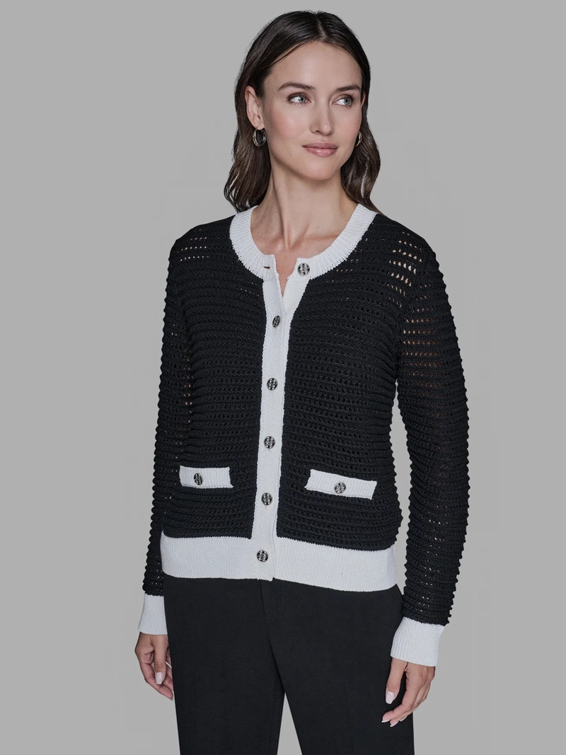 CARDIGAN CON BOTONES FRONTALES - 1