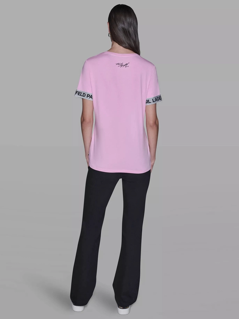 POLERA CON ESTAMPADO BONJOUR Y LOGO EN LAS MANGAS - 3