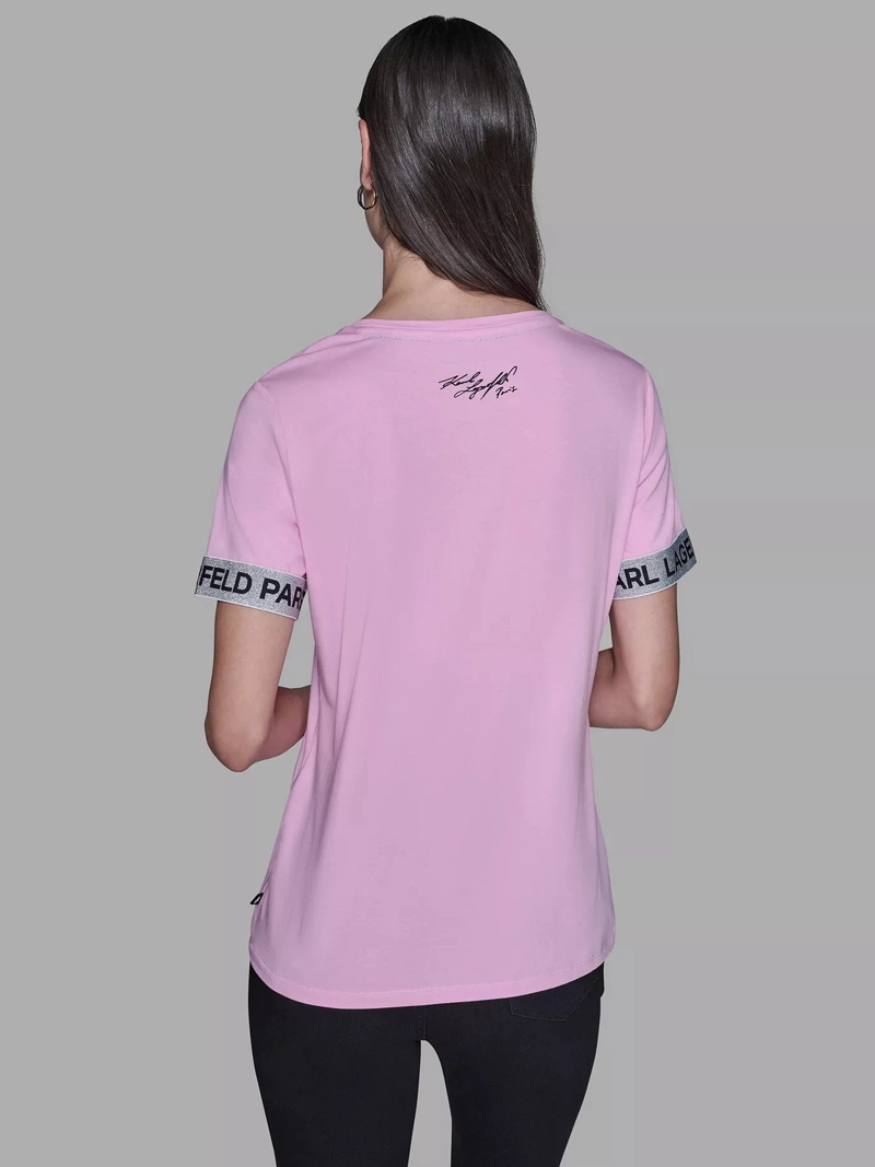 POLERA CON ESTAMPADO BONJOUR Y LOGO EN LAS MANGAS - 4