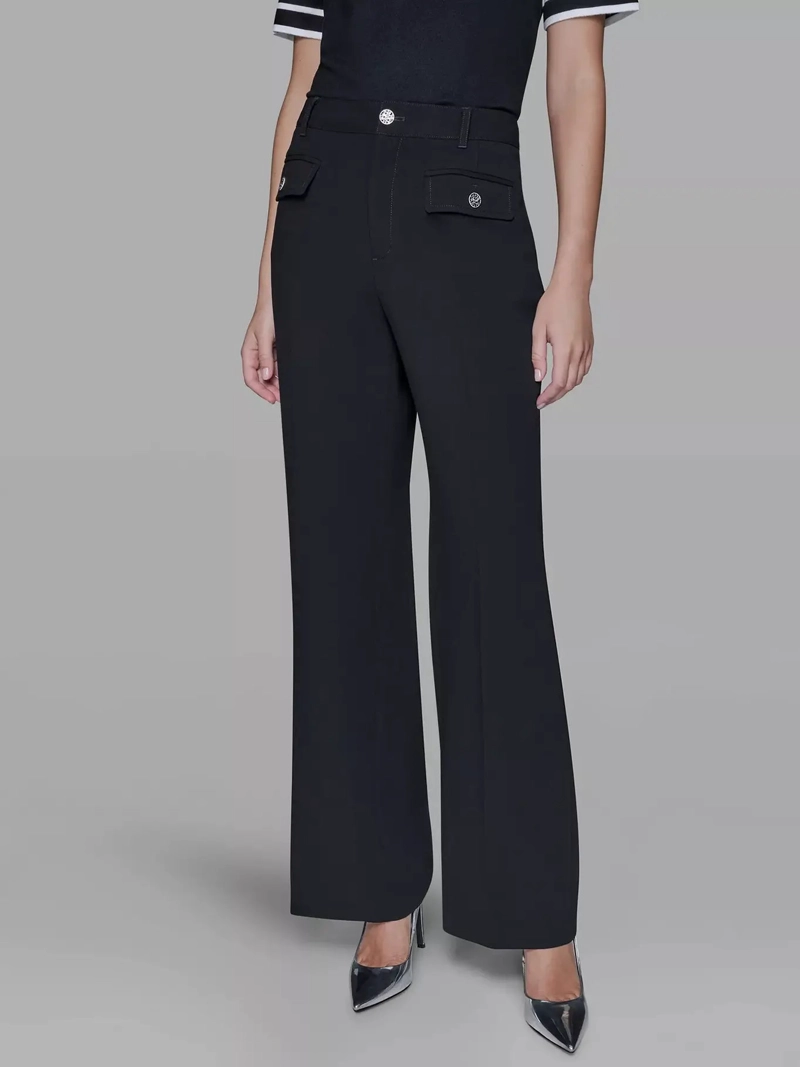 PANTALON NO DENIM CON BOLSILLOS DE PARCHE - 2