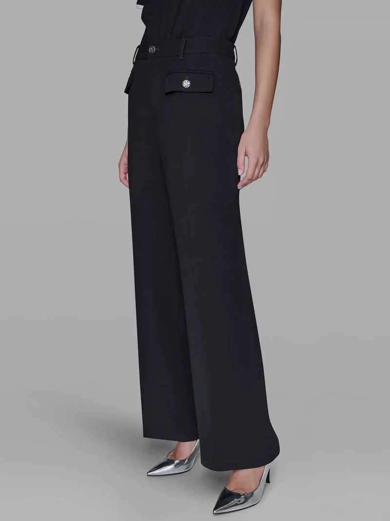 PANTALON NO DENIM CON BOLSILLOS DE PARCHE - 4