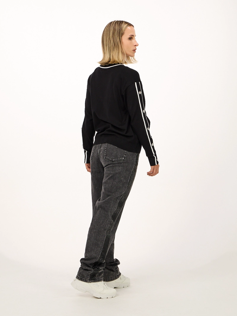 SWEATER DE MANGA LARGA CON BOTONES - 2