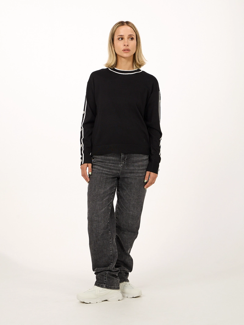 SWEATER DE MANGA LARGA CON BOTONES - 3