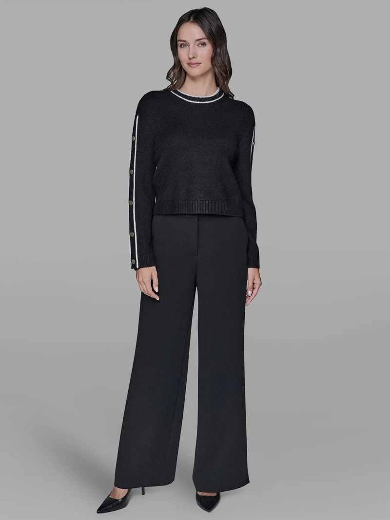 SWEATER CON BOTONES EN LAS MANGAS - 2