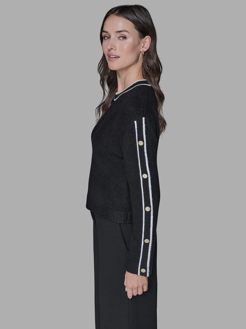 SWEATER CON BOTONES EN LAS MANGAS - 5