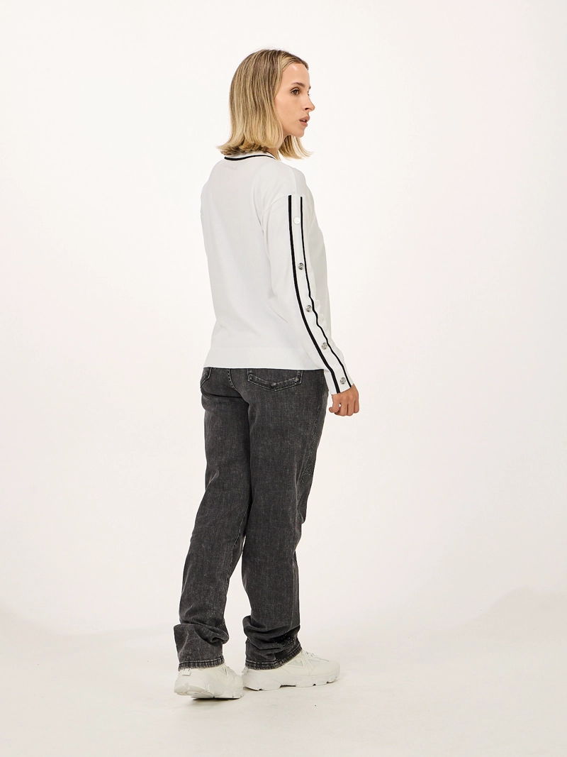 SWEATER DE MANGA LARGA CON BOTONES - 3